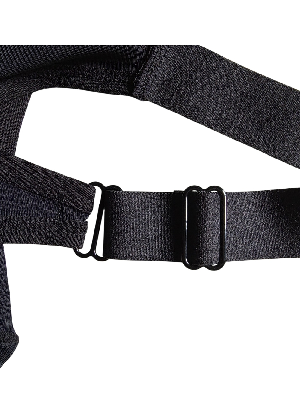 New Men's Black Strappy Thong Bikini Bottom Suze L - Picture 3 of 4